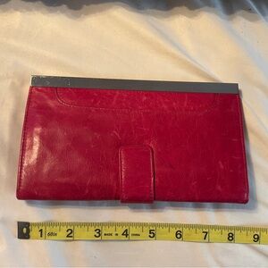 HOBO pink Leather Clutch